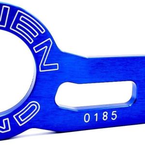 Heart Horse Rear Tow Towing Hook for Universal Car, JDM Bumper Quick Release Auto Trailer Ring Aluminum Alloy, Improved Wiredrawing Anodizing (Blue)
