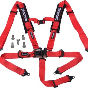 5 Point Harness 2 Inch Shoulder Pads, Latch Lock Release for Go Kart, Sim Racing Rig,UTV, RZR, SXS, Off Road Only