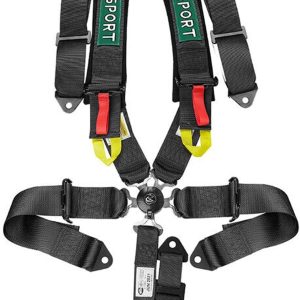 BESTZHEYU 5-Point Racing Harness Set SFI with Ultra Comfort Heavy Duty Shoulder Pads