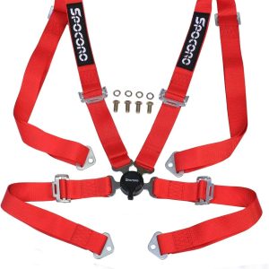 4 Point Racing Harness 2″ Nylon Straps, Cam Lock Style (Pack of 1)