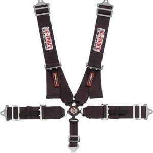 G-Force Racing Gear G-Force 7000BK Black SFI 16.1 Rated 5-Point Pull-Down Camlock Individual Shoulder Harness Set