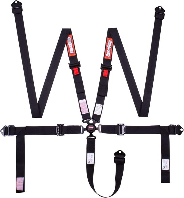 Racequip 841001RQP Camlock 2″ SFI 16.1 5-Point Harness with Pull Down Lap Belt